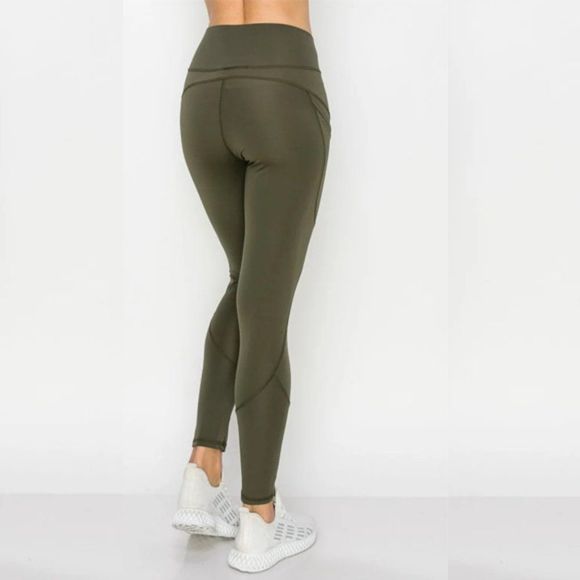 Seam Detail Pocket Legging - Everyday Legging - Affordable Legging - Legging - Picture 2 of 3